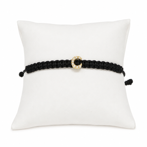Pulsera con Inicial C, en oro 18k y diamantes