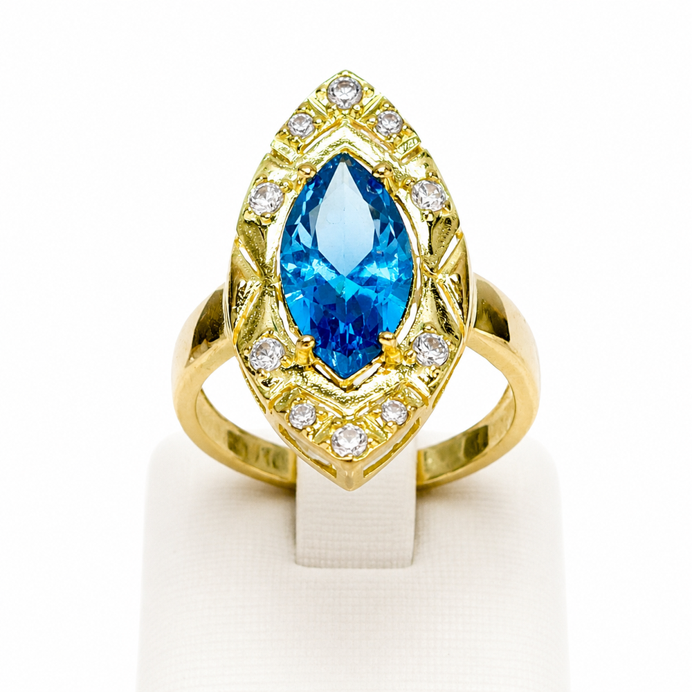 Anillo lanzadera modelo crio, en oro 18k