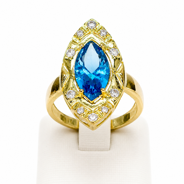 Anillo lanzadera modelo crio, en oro 18k