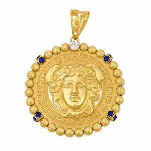 Colgante con Logo, en oro 18k