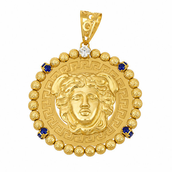 Colgante con Logo, en oro 18k
