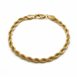 Pulsera cordón, en oro 18k