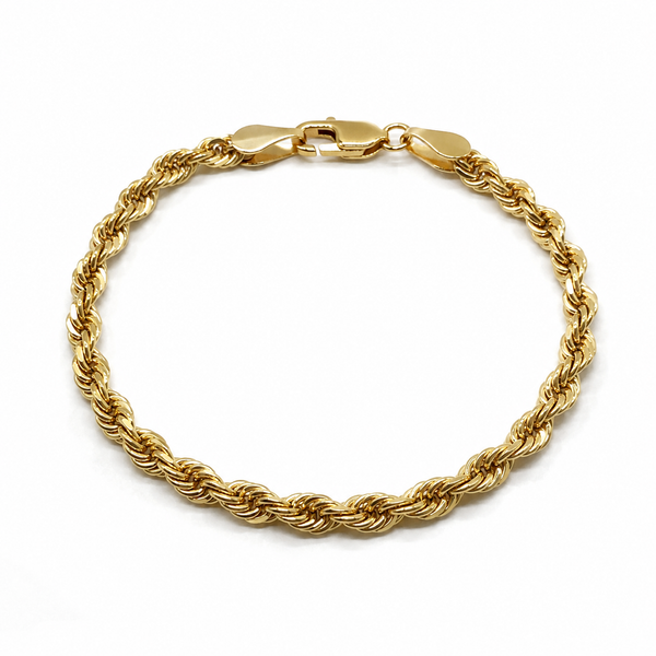 Pulsera cordón, en oro 18k
