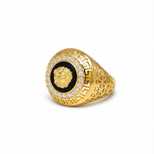Anillo con logo, en oro 18k