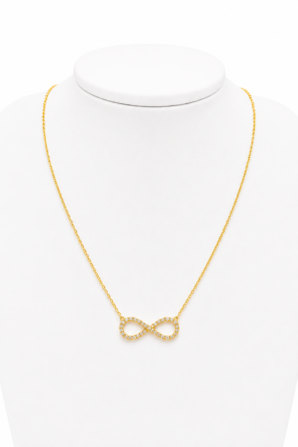 Collar Infiniti, en oro 18k