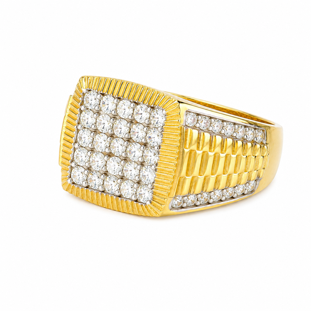Anillo modelo illeta, en oro 18k.