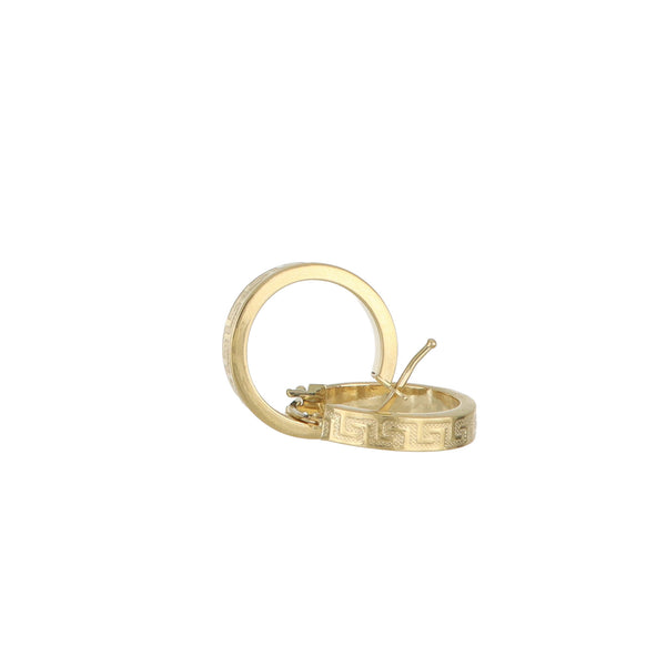 Pendientes de aro medianos, en oro 18k