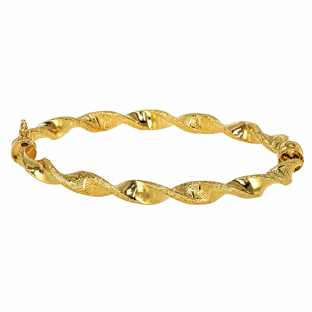 Pulsera rizada en oro 18k