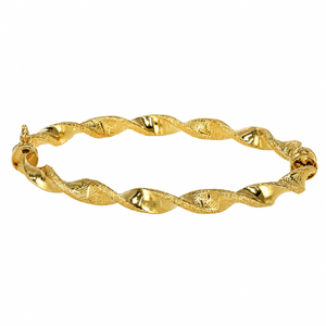 Pulsera rizada en oro 18k