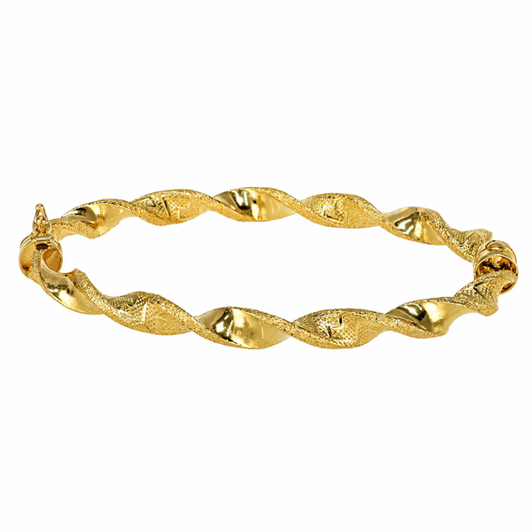 Pulsera rizada en oro 18k