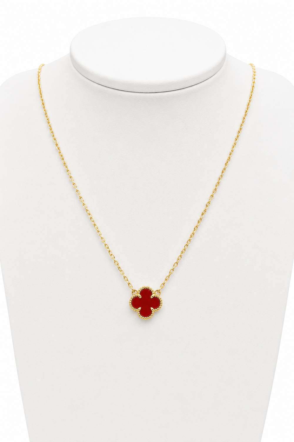 Collar Trébol Rojo