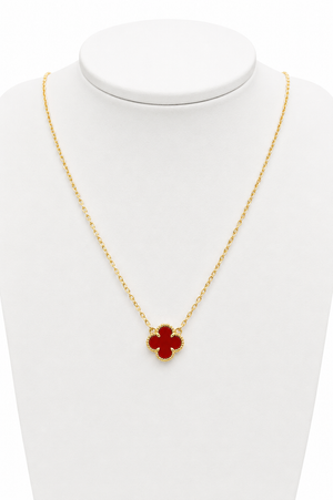Collar Trébol Rojo