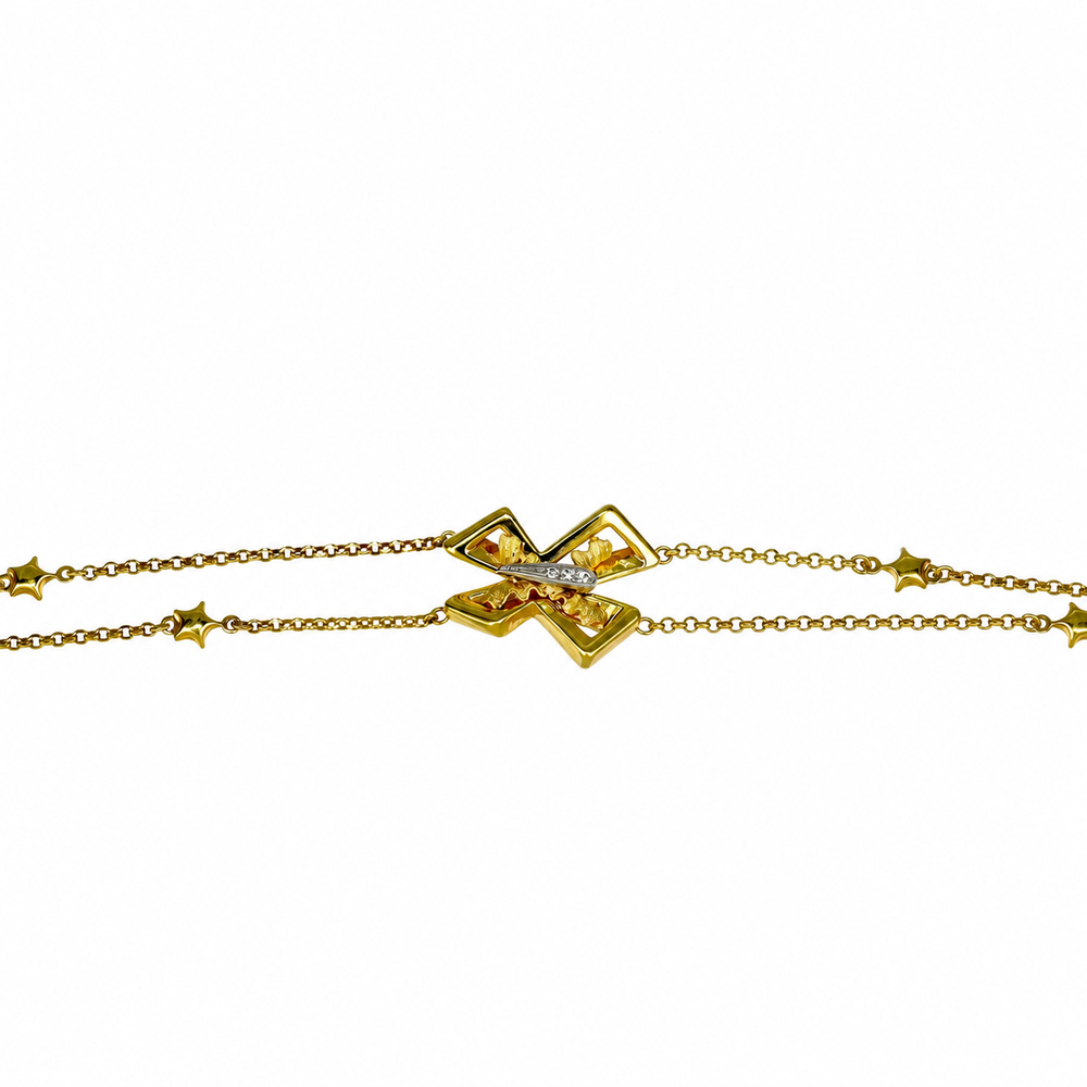 Pulsera Cham, en oro 18k