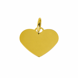 Colgante de corazon en oro 18k