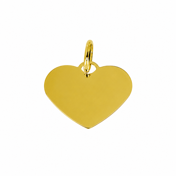 Colgante de corazon en oro 18k