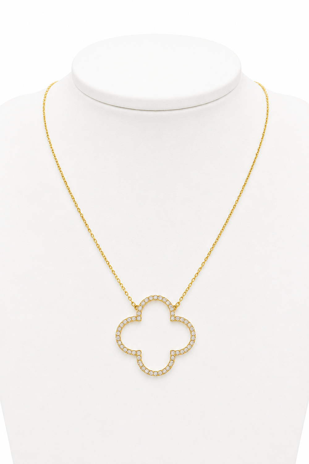 Collar Trébol, en oro 18k