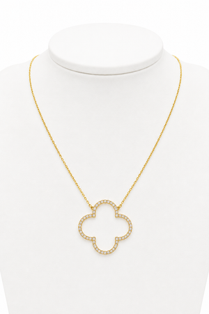 Collar Trébol, en oro 18k