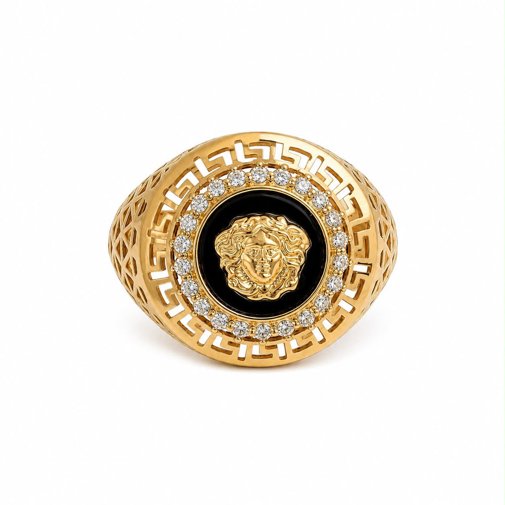 Anillo con logo, en oro 18k