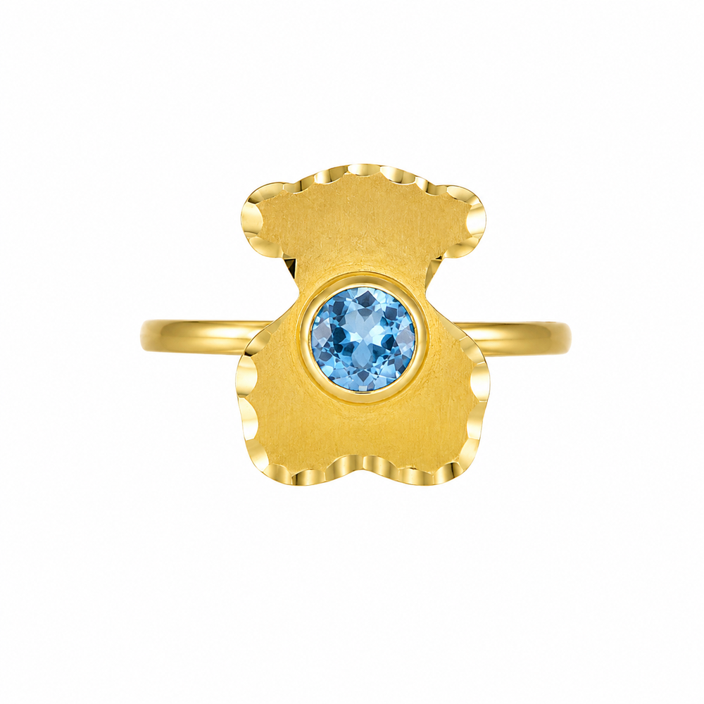 Anillo de oso, en oro 18k
