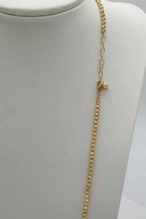 Cadena de bolas, en oro 18k