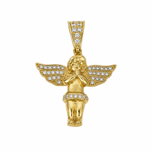 Colgante del ángel, en oro 18k