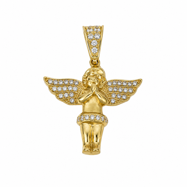 Colgante del ángel, en oro 18k