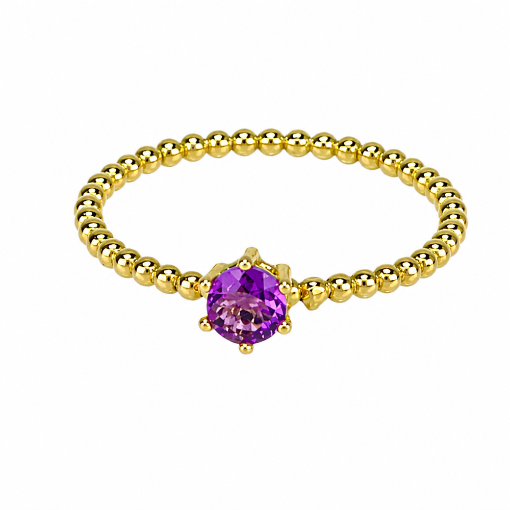 Anillo órbita, en oro 18k.