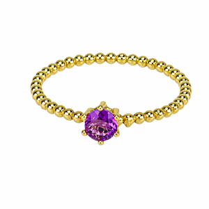 Anillo órbita, en oro 18k.
