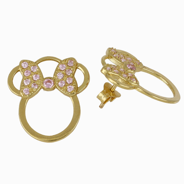 Pendientes minnie, en oro 18k