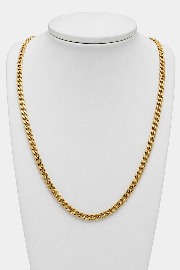 Cadena Barbada 5 en oro 18k