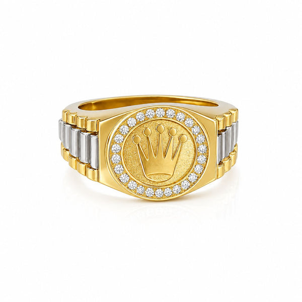 Sello corona, en oro 18k