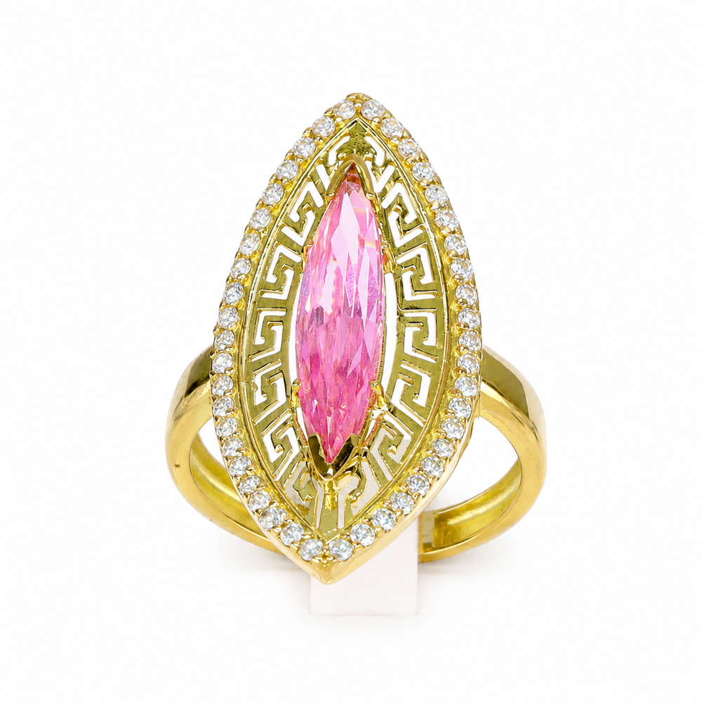 Anillo lanzadera modelo kil, en oro 18k