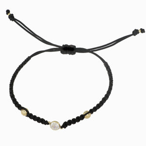 Pulsera Negra, en oro 18k