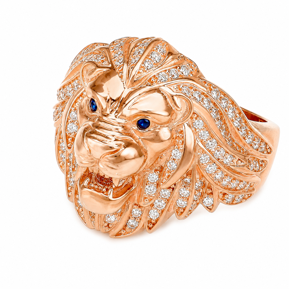 Anillo Leon, en oro rosa