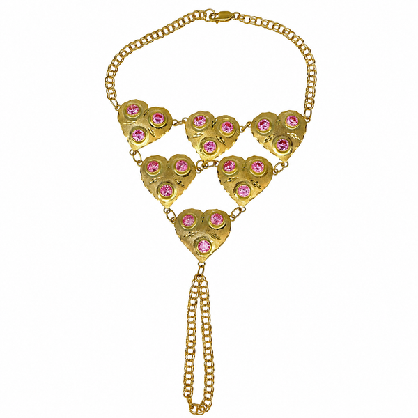 Manita Multi Corazon, en oro 18k