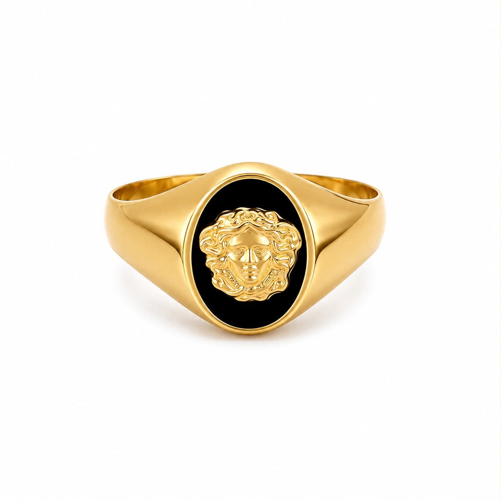 Anillo en oro 18k, con logo