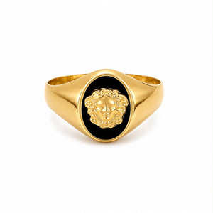 Anillo en oro 18k, con logo