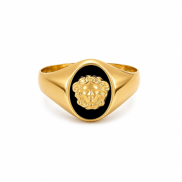 Anillo en oro 18k, con logo