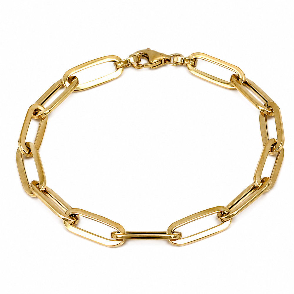 Pulsera cubell, en oro 18k
