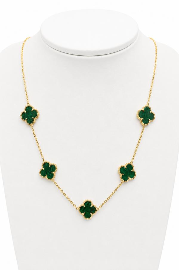 Collar Trébol 5 Verde