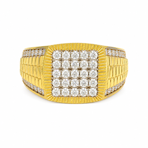 Anillo modelo illeta, en oro 18k.
