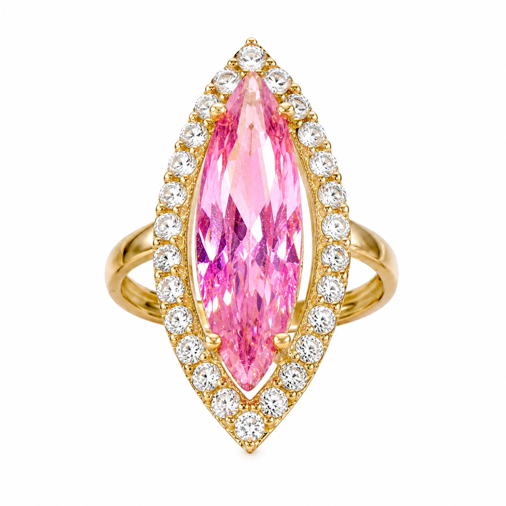 Anillo lanzadera modelo costa, en oro 18k