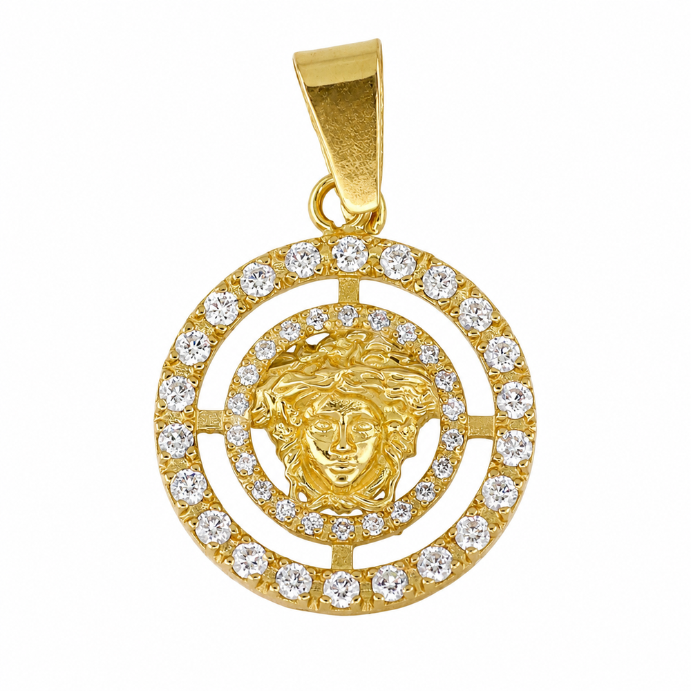 Medalla con logo, en oro 18k