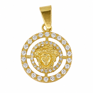 Medalla con logo, en oro 18k