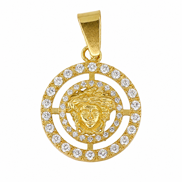 Medalla con logo, en oro 18k