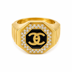 Sello con CC, en oro 18k