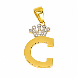 Colgante de la inicial “C” en oro 18k