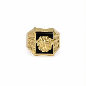 Anillo con logo, en oro 18k