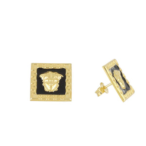 Pendientes Cuadrados, en oro 18k