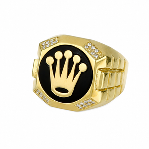 Sello corona, en oro 18k